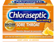 CHLORASEPTIC WARM HONEY/LEMON SPY LOZ 18 CT