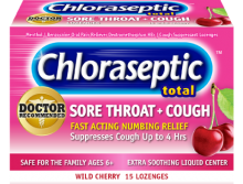 CHLORASEPTIC TOTAL WILD CHERRY LOZ 15 CT