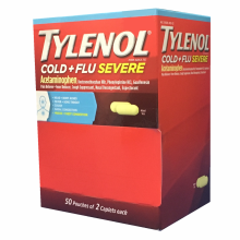 TYLENOL COLD & FLU SEVERE CAPLETS DISP. 50  2 CT
