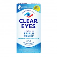 CLEAR EYES TRIPLE RELIEF DROPS O.5OZ | EXP. 8/25