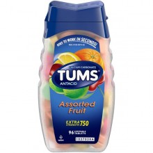 TUMS EXTRA STRENGTH 750 CHEWABLE TABLETS ASSORTED FRUIT 96 CT