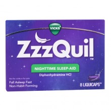 ZZZQUIL SLEEP AID LIQUICAPS 8 CT | EXP. 3/24