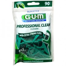 GUM PROF. CLEAN FLOSSERS FRESH MINT 90 CT