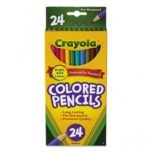 CRAYOLA COLORED PENCIL 24 CT