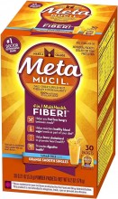 METAMUCIL ON-THE-GO S/FREE ORNG SINGLES 30 CT